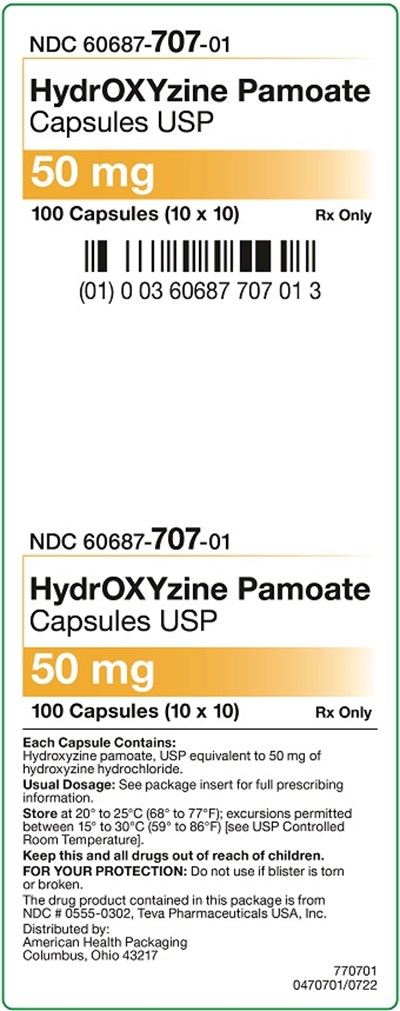 50 mg Carton.jpg 50 mg HydrOXYzine Pamoate Capsules Carton - 50 mg Carton